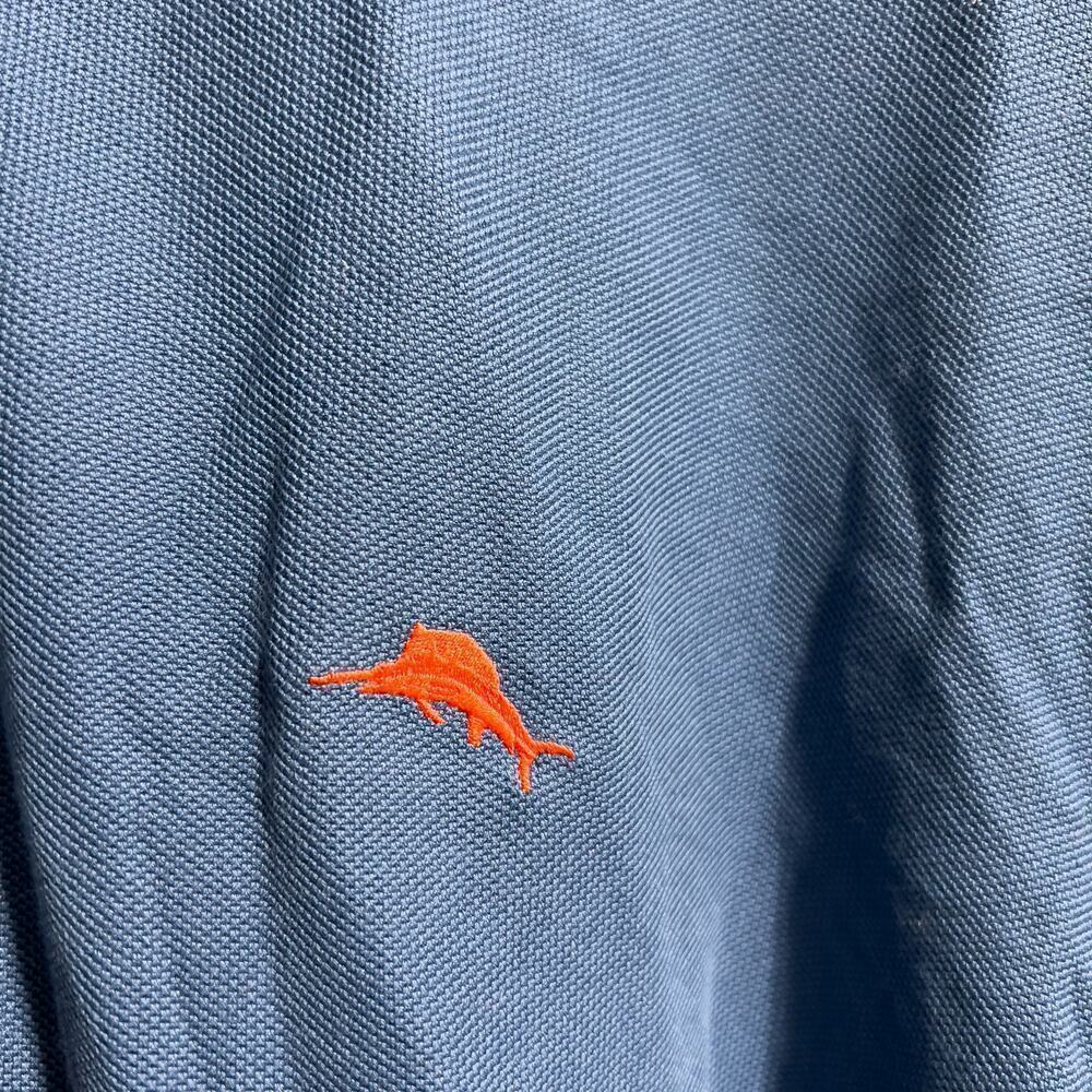 Tommy Bahama Blue Polo Shirt XL Logo Supima Cotton - Picture 5 of 5